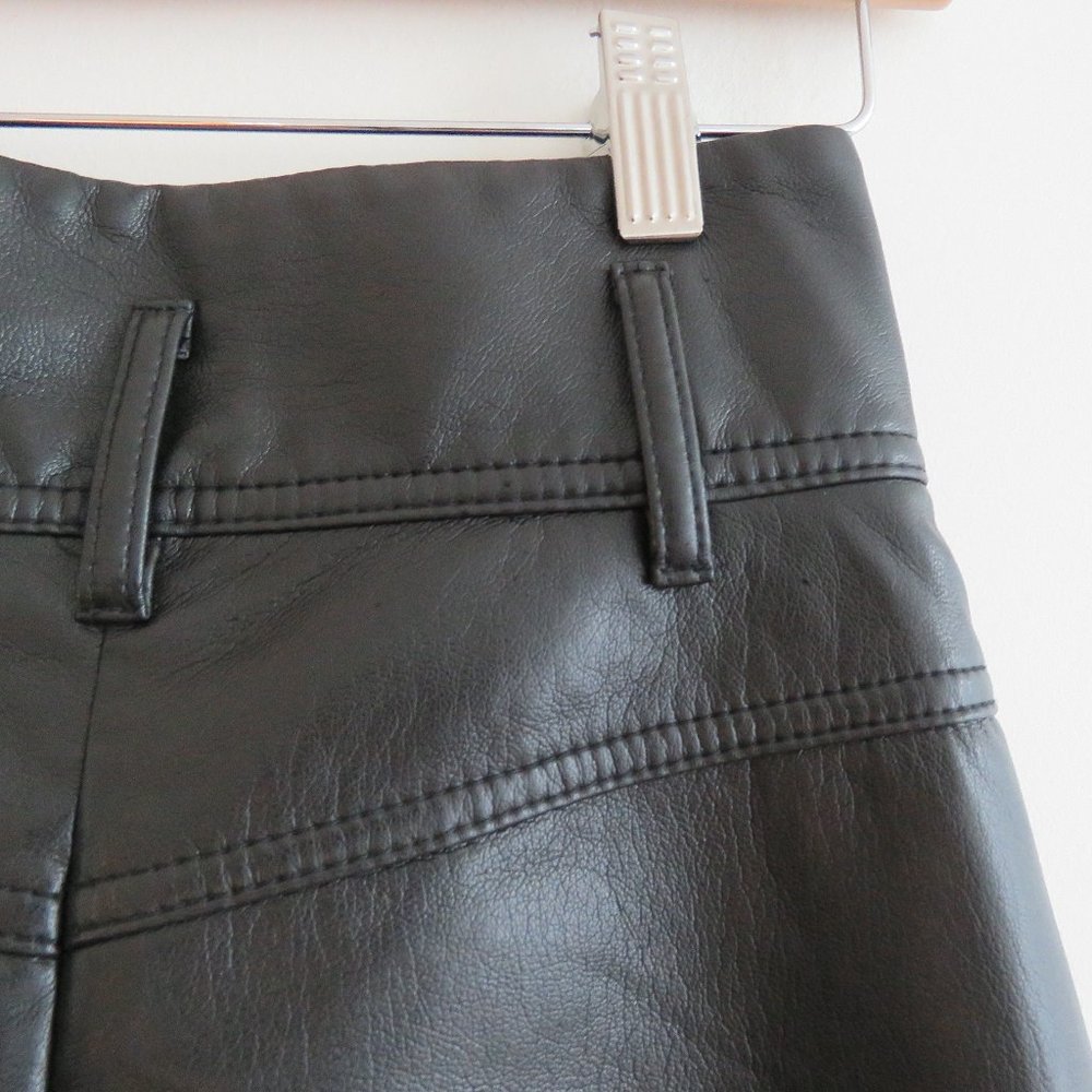 ARITZIA WILFRED High Tied Pant in Black Vegan Leather - Size US 00 (No belt) - Picture 13 of 16